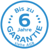 Logo 6 Jahre Garantie blau
